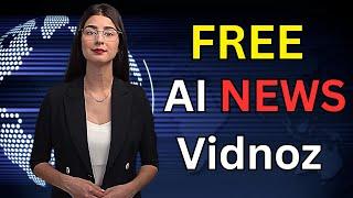 How To Create A News Channel With Vidnoz & AI News Video Generator