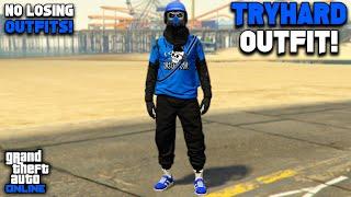 GTA 5 ONLINE NEW BLACK JOGGERS RIPPED SHIRT GLITCH TRYHARD MODDED OUTFIT 1.69! (NO TRANSFER GLITCH)