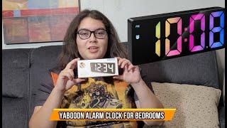 Yaboodn Alarm Clock for Bedrooms