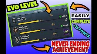 Easyway To Complete Never Ending Achievement | How To Up Evo Level Fastest In Pubg | Pubg New Trick