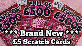 Brand New - Scratch Cards - Full Of £500s - £5 Scratch Cards - Plus Bonus Scratch Card Win