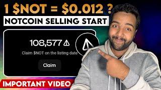 How to Sell NotCoin - Notcoin Real Price | NotCoin Selling Crypto Mining | Claim & Withdrawal Update