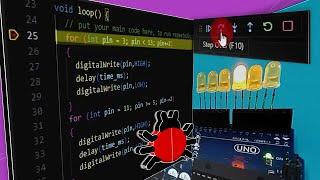 DEBUGGER Depurar Código en Arduino UNO (SIN HARDWARE) con PlatformIO AVR-STUB y Visual Studio Code
