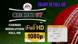 EA SPORTS CRICKET 07 CHANGE RESOLUTION