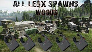 LEDX EVERY RAID!!! - All Spawns on WOODS - Escape from Tarkov