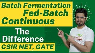 Batch, fed batch and continuous fermentation biotechnology | batch culture vs continuous culture