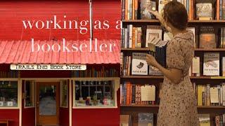 what it’s like to work as a bookseller - 9 hour shift at a small town bookstore ($17 hour)