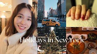 New York City Vlog  | Productive days in my life,  What I eat, Holiday markets