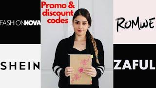 Discount Codes for Fashion Nova, Shein, Romwe, Zaful | 2021