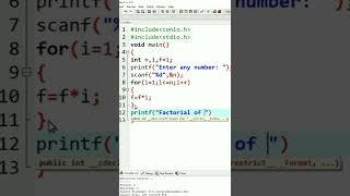 factorial program in c | ms coder