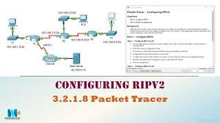 3.2.1.8 Packet Tracer - Configuring RIPv2 (عربي)