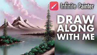 Mountain lake - Infinite Painter Tutorial 35