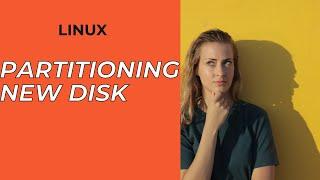 LINUX Partitioning New Disk