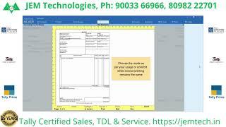 Lesson 32. Multiple Sales Invoice Modes TallyPrime Walkthrough | JEM Tally Learning Hub