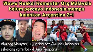 ini harusnya mustahil! Org Malaysia kaget geleng kepala belum percaya Indonesia tumbangkan Argentina