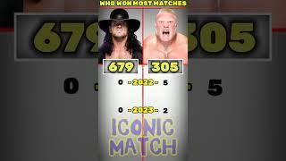 The undertaker vs Brock Lesnar - Who Won Most Matches