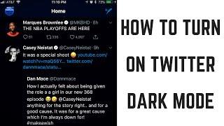 How to Turn on Twitter Dark Mode