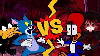 M.U.G.E.N Battles | Daffy Duck/Tom Cat vs Woody Woodpecker/Vlad Rose