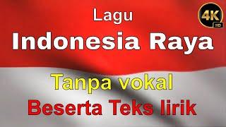 Indonesia Raya National Anthem Karaoke Lyrics - Intro Text without Vocals | Instrumental Music