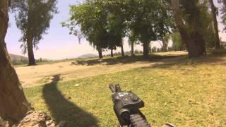 US Soldiers firefight in Afghanistan.