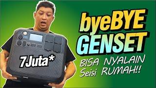 @567-  LISTRIK MATI & JEGLEK pake ini TAHAN 1 HARI FULL | portable power BLUETTI plts solar panel