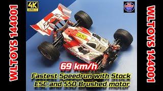  #119 Wltoys 144001 ... 69 km/h Fastest Stock ESC & Brushed 550 Motor