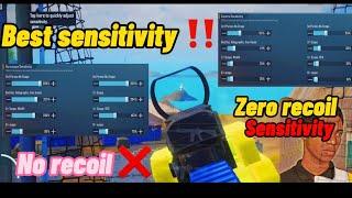 ZERO RECOIL  Best Sensitivity Settings + AimLock in PUBG MOBILE ️