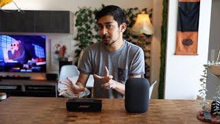 Google Nest Audio vs Bose Soundlink Mini II Sound Test with Rode VideoMicro Microphone