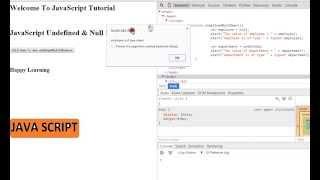 DIFFERENCE BETWEEN UNDEFINED AND NULL JAVA SCRIPT DEMO