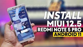 Install MIUI 12.5 ROM with Voice Changer, New Gallery & More On Redmi Note 5 Pro Android 11 (Hindi)