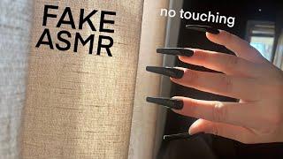 FAKE ASMR  Invisible Triggers (Tapping & Scratching)