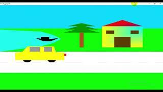 Moving Car | Computer Graphics Project using OpenGL C++ Simple Demo Mini Animation Bangla Tutorial