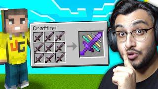 MINECRAFT BUT YOUTUBERS GIVE ME SECRET WEAPON | RAWKNEE