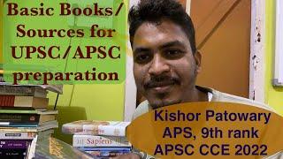 Basic books/sources for UPSC/APSC preparation | APSC CCE | #apsc #apsc2022 #upsc #upscaspirants #aps