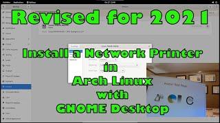 Install a Network Printer in Arch Linux in 2021: GNOME Desktop