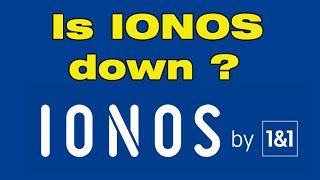 1 and 1 webmail, IONOS status: IONOS control panel and  imap settings issues