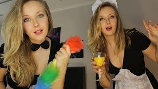 ASMR TWO nice MAIDS will make your morning VERY SPECIAL 