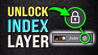 How To Unlock Index Layer in Photoshop