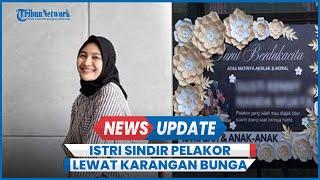 Sosok Istri Sah Viral Sindir Pedas Pelakor Lewat Karangan Bunga, Suami Pejabat BUMN