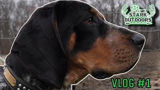 Coon Hunting with Clayton Stark Vlog #1 Tony the Bluetick