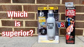 Jacquard YouCan Refillable Bottle Vs Preval Amazing Spray System