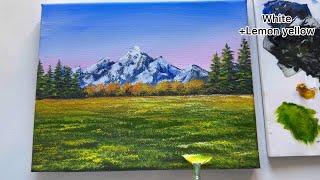 Acrylic Painting Tutorial: "Harmony of Nature" Landscape Painting For Beginners