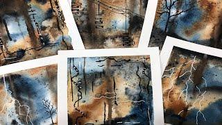 Watercolor/PLUS/Intuitive Mark Making/Soul of an Artist Dig #14