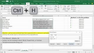 Excel: extract email addresses from data by Chris Menard
