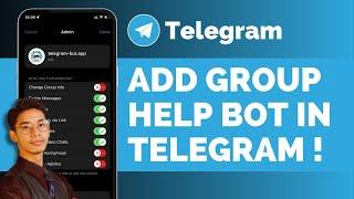 How To Add Group Help Bot In Telegram Group || Group Help Bot Telegram Group !