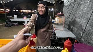 Night market at Tanjong Aru beach Sabah(Malaysia)