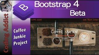 Bootstrap 4 Projects - Coffe Junkie Project Bootstrap 4 Beta