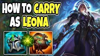 Challenger support shows you how to carry as LEONA | Leona support | 14.9 League of Legends