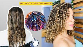 Técnica Flexi Rods En Cabello en Transición, Hermoso Resultados.