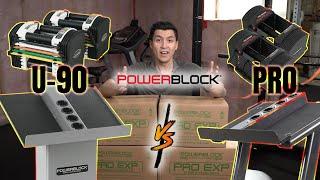 Powerblock Pro Series EXP VS U-90 Adjustable Dumbbells || 5-90 lbs || Home Gym || 4K